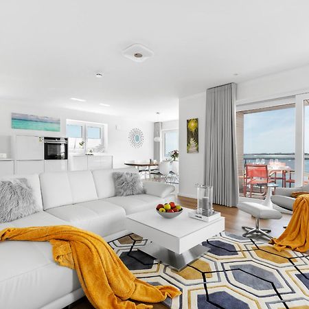 Brise- Direkt Am Wasser, Hafenblick, Fahrstuhl, Sauna, Ueberdachter Balkon Olpenitz Dış mekan fotoğraf