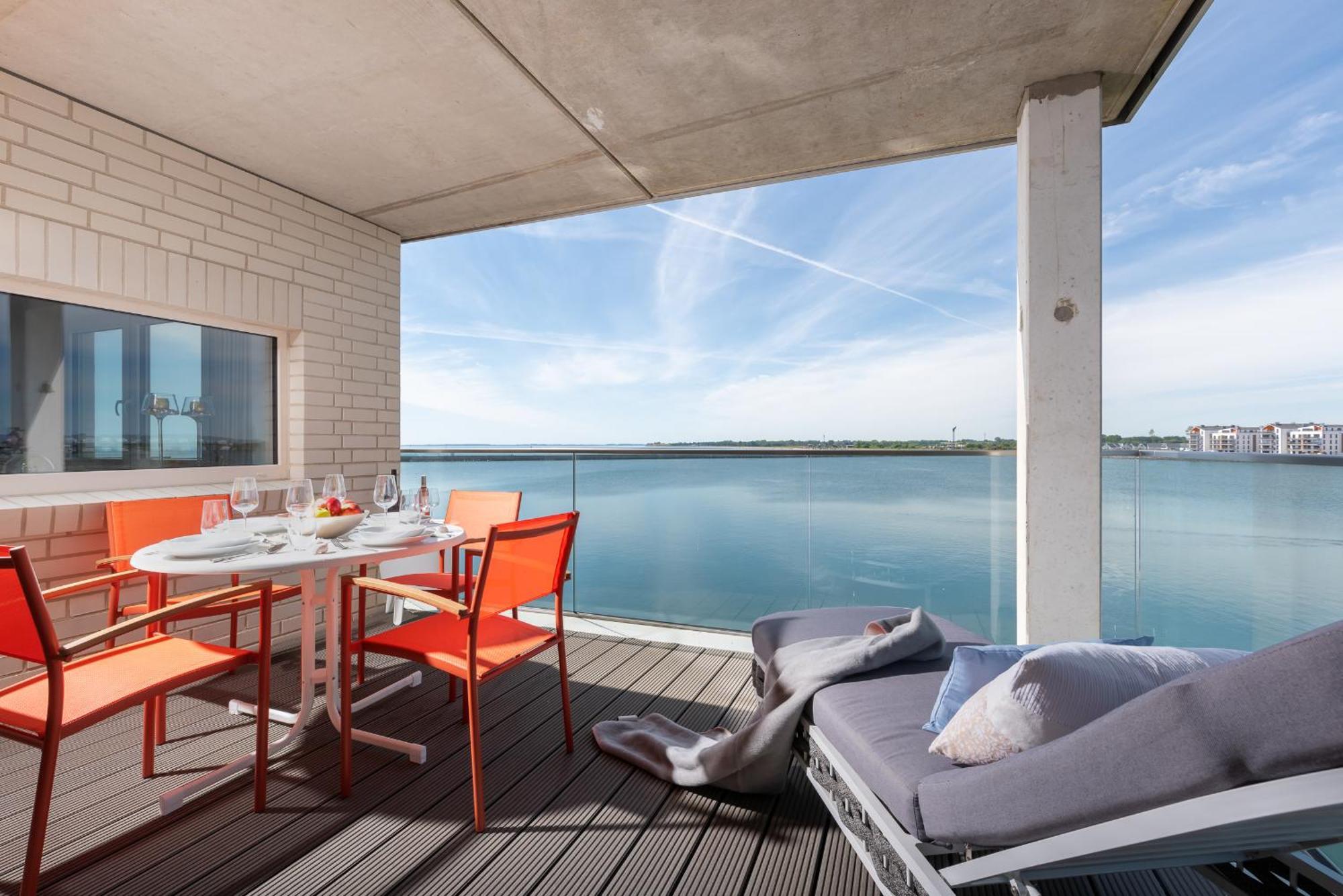 Brise- Direkt Am Wasser, Hafenblick, Fahrstuhl, Sauna, Ueberdachter Balkon Olpenitz Dış mekan fotoğraf