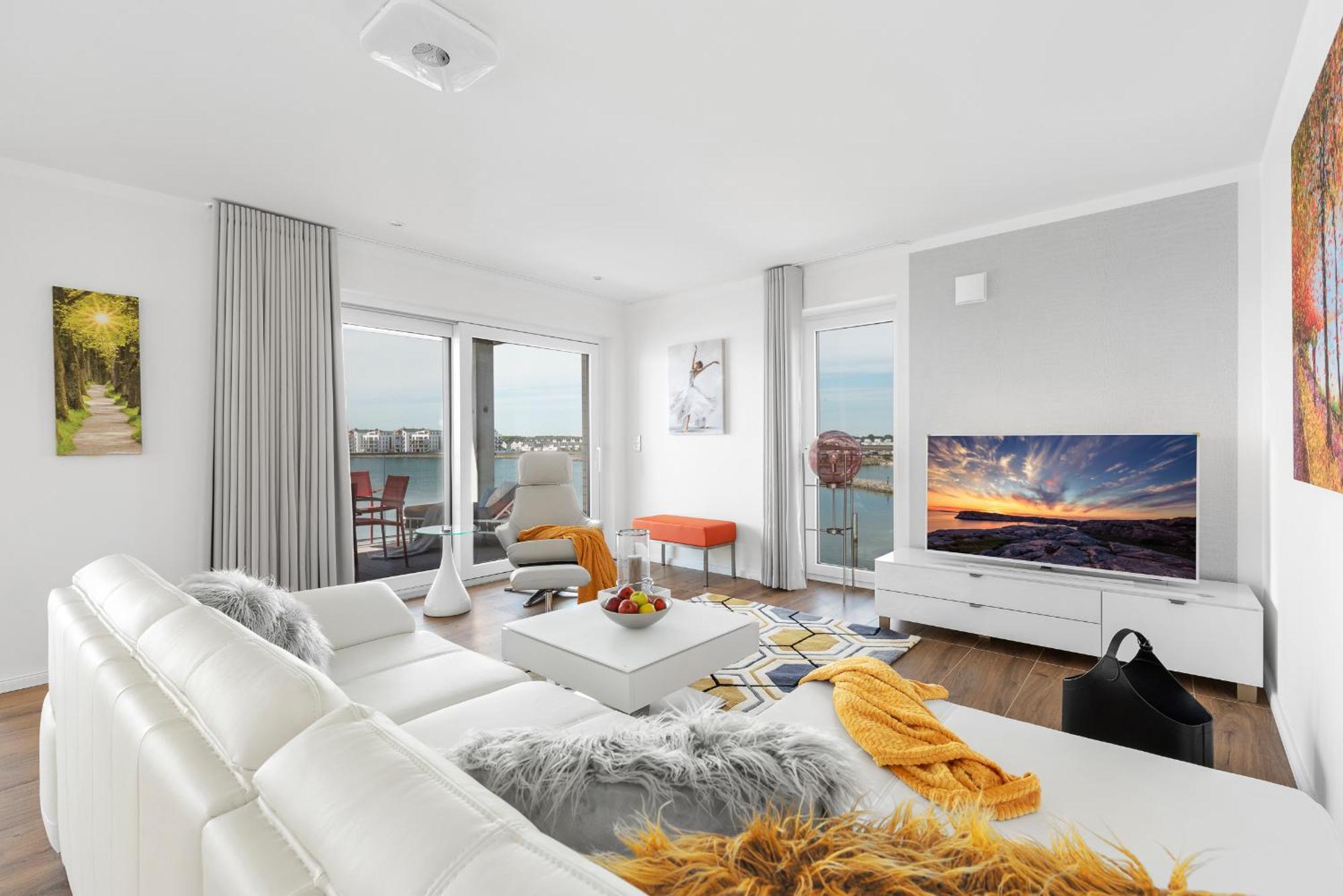 Brise- Direkt Am Wasser, Hafenblick, Fahrstuhl, Sauna, Ueberdachter Balkon Olpenitz Dış mekan fotoğraf